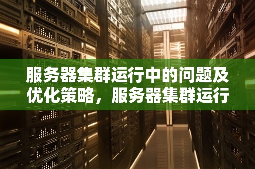 服务器集群运行中的问题及优化策略，服务器集群运行中的问题有哪些