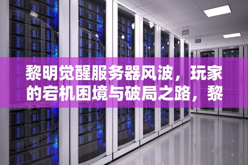 黎明觉醒服务器风波，玩家的宕机困境与破局之路，黎明觉醒服务器出问题了怎么办