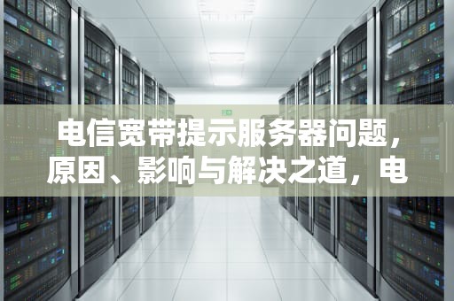 电信宽带提示服务器问题，原因、影响与解决之道，电信宽带提示服务器问题怎么解决