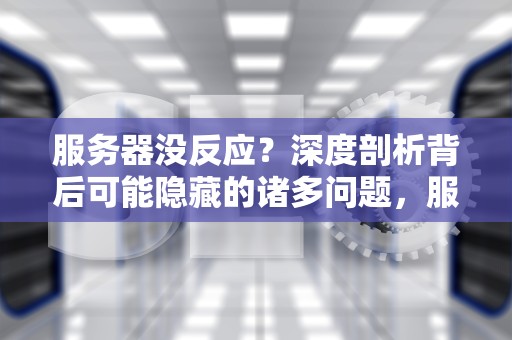 服务器没反应？深度剖析背后可能隐藏的诸多问题，服务器没反应什么问题啊