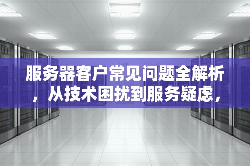 服务器客户常见问题全解析，从技术困扰到服务疑虑，服务器客户有哪些问题呢怎么解决