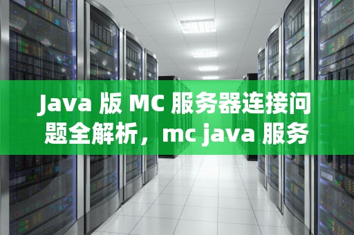 Java 版 MC 服务器连接问题全解析，mc java 服务器