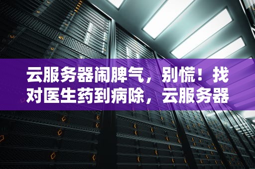 云服务器闹脾气，别慌！找对医生药到病除，云服务器有问题找谁修理