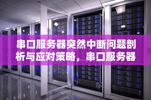串口服务器突然中断问题剖析与应对策略，串口服务器突然中断问题怎么解决