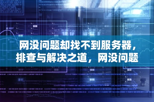 网没问题却找不到服务器，排查与解决之道，网没问题 找不到服务器怎么办