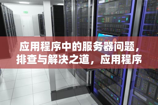 应用程序中的服务器问题，排查与解决之道，应用程序中的服务器问题有哪些