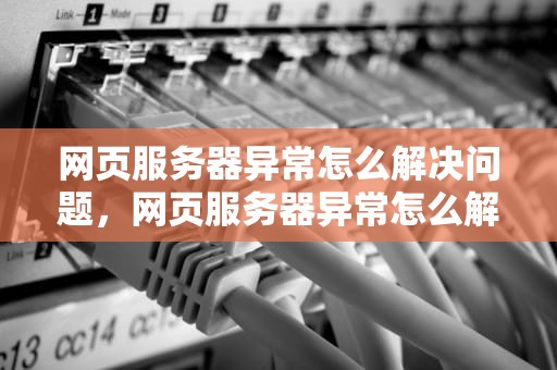 网页服务器异常怎么解决问题，网页服务器异常怎么解决问题啊