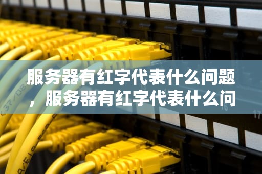 服务器有红字代表什么问题，服务器有红字代表什么问题呢