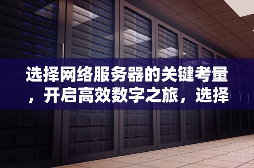 选择网络服务器的关键考量，开启高效数字之旅，选择网络服务器的问题有哪些