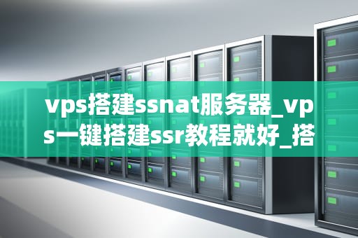 vps搭建ssnat服务器_vps一键搭建ssr教程就好_搭建自己的SSNAT服务器：一步一步指南