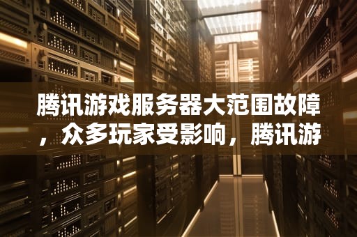 腾讯游戏服务器大范围故障，众多玩家受影响，腾讯游戏服务器出现问题怎么解决