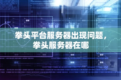拳头平台服务器出现问题，拳头服务器在哪