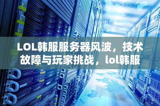 LOL韩服服务器风波，技术故障与玩家挑战，lol韩服服务器上出了问题怎么办