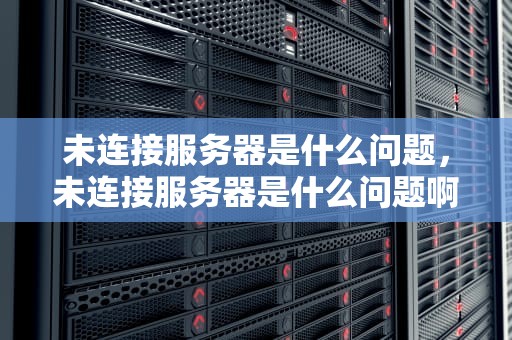 未连接服务器是什么问题，未连接服务器是什么问题啊