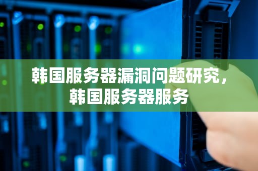 韩国服务器漏洞问题研究，韩国服务器服务