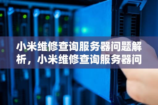 小米维修查询服务器问题解析，小米维修查询服务器问题怎么查