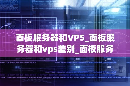 面板服务器和VPS_面板服务器和vps差别_面板服务器和VPS的比较与选择