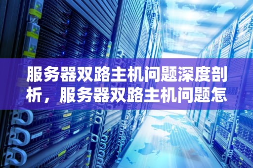 服务器双路主机问题深度剖析，服务器双路主机问题怎么解决