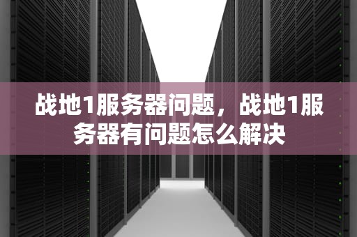 战地1服务器问题，战地1服务器有问题怎么解决