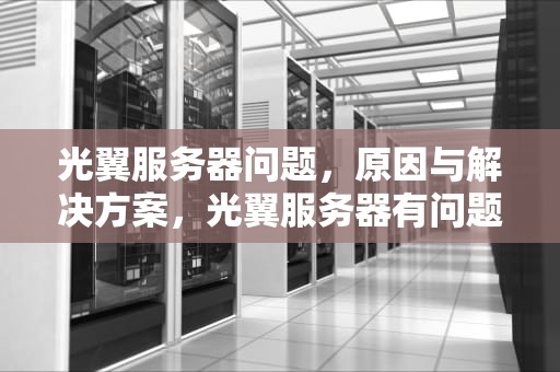 光翼服务器问题，原因与解决方案，光翼服务器有问题怎么解决