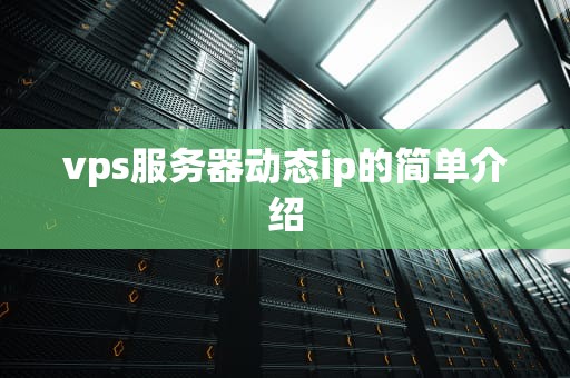 vps服务器动态ip的简单介绍