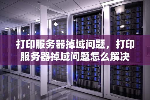 打印服务器掉域问题，打印服务器掉域问题怎么解决
