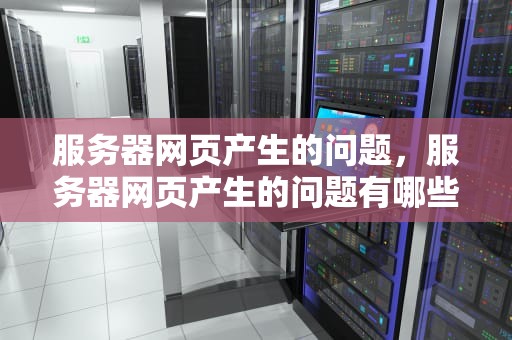 服务器网页产生的问题，服务器网页产生的问题有哪些
