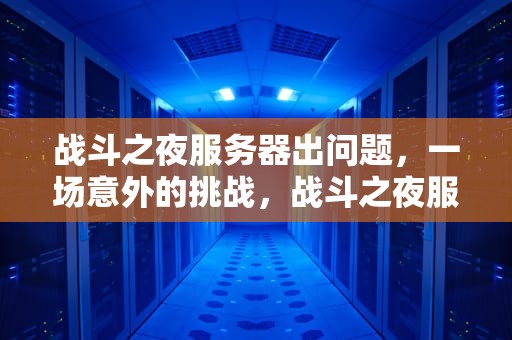 战斗之夜服务器出问题，一场意外的挑战，战斗之夜服务器出问题怎么办