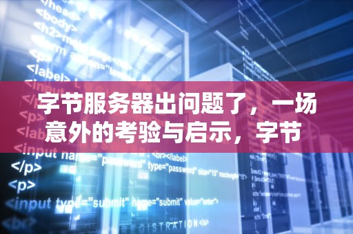 字节服务器出问题了，一场意外的考验与启示，字节 服务器