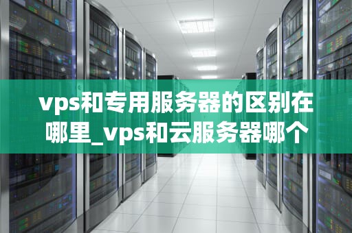 vps和专用服务器的区别在哪里_vps和云服务器哪个便宜_深入理解VPS和专用服务器的区别