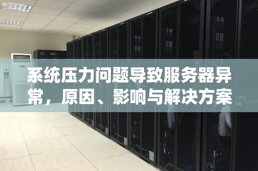 系统压力问题导致服务器异常，原因、影响与解决方案，系统压力问题服务器异常怎么解决