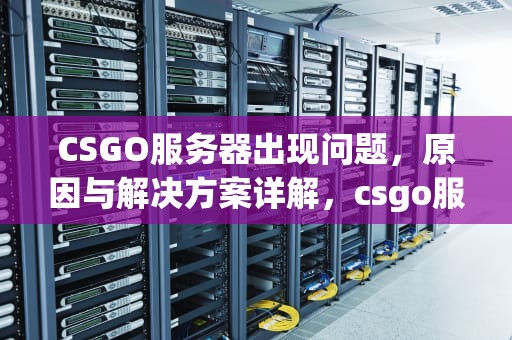 CSGO服务器出现问题，原因与解决方案详解，csgo服务器出现问题怎么解决