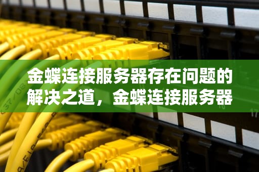 金蝶连接服务器存在问题的解决之道，金蝶连接服务器存在问题怎么解决