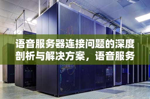 语音服务器连接问题的深度剖析与解决方案，语音服务器连接有问题怎么解决