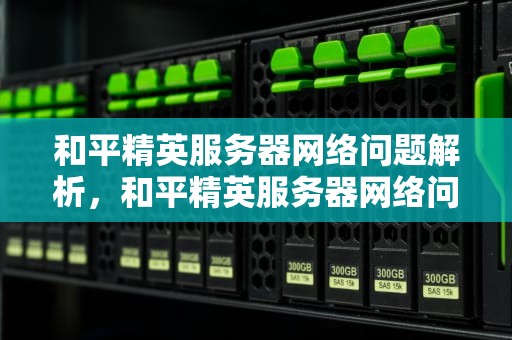 和平精英服务器网络问题解析，和平精英服务器网络问题怎么解决