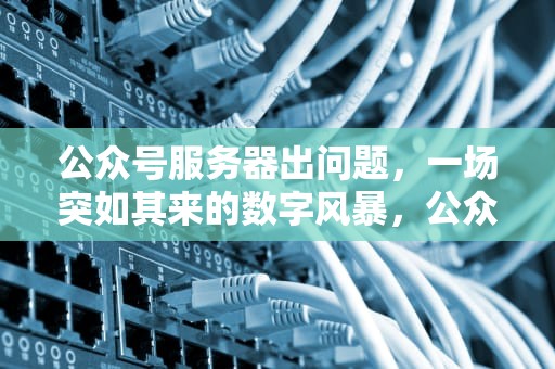公众号服务器出问题，一场突如其来的数字风暴，公众号服务器出问题怎么办
