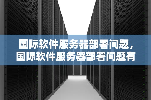 国际软件服务器部署问题，国际软件服务器部署问题有哪些