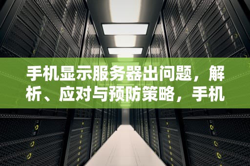 手机显示服务器出问题，解析、应对与预防策略，手机显示服务器出问题怎么办