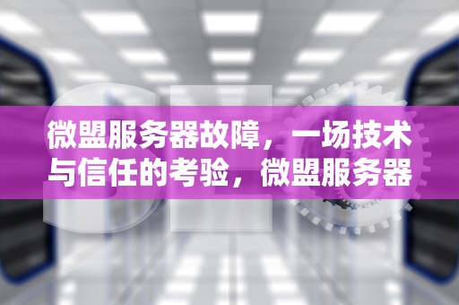 微盟服务器故障，一场技术与信任的考验，微盟服务器出问题了怎么办