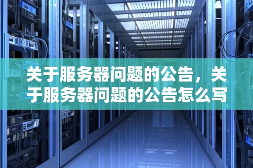 关于服务器问题的公告，关于服务器问题的公告怎么写