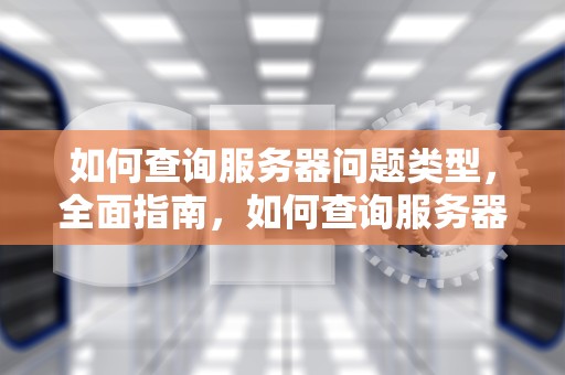 如何查询服务器问题类型，全面指南，如何查询服务器问题类型信息