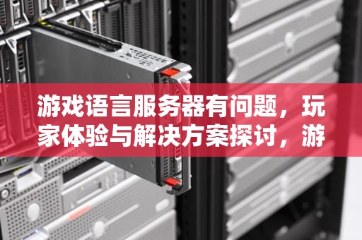 游戏语言服务器有问题，玩家体验与解决方案探讨，游戏语言服务器有问题怎么解决