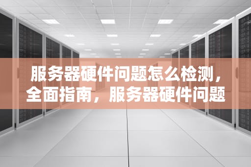服务器硬件问题怎么检测，全面指南，服务器硬件问题怎么检测出来