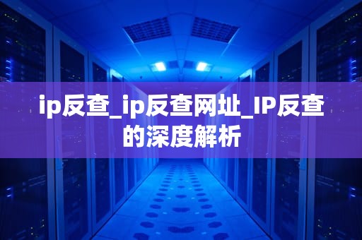 ip反查_ip反查网址_IP反查的深度解析