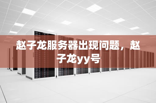 赵子龙服务器出现问题，赵子龙yy号