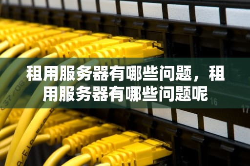 租用服务器有哪些问题，租用服务器有哪些问题呢