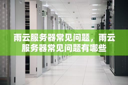 雨云服务器常见问题，雨云服务器常见问题有哪些