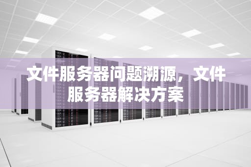 文件服务器问题溯源，文件服务器解决方案