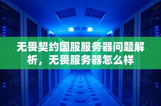 无畏契约国服服务器问题解析，无畏服务器怎么样