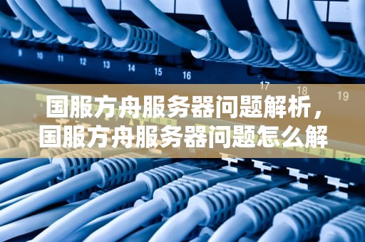 国服方舟服务器问题解析，国服方舟服务器问题怎么解决